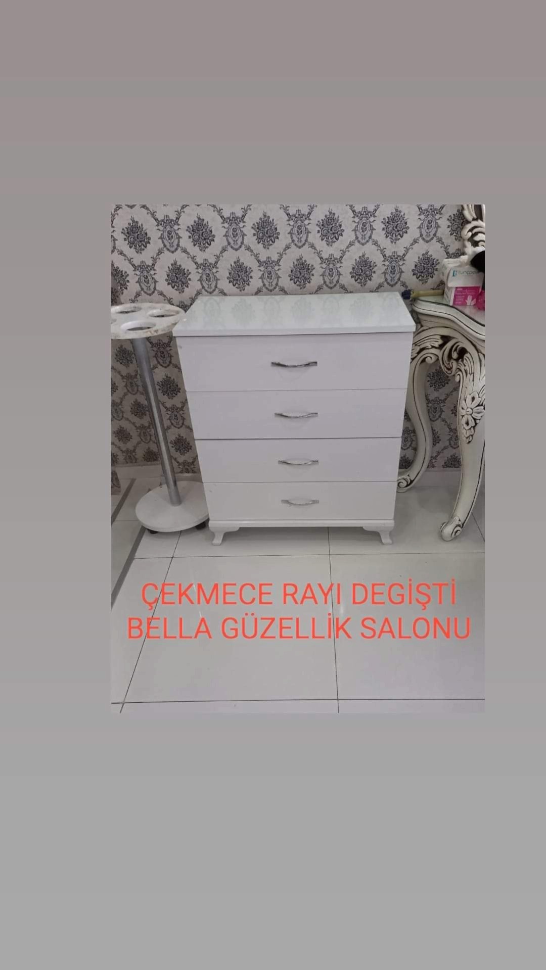 Çekmece Ray degişim