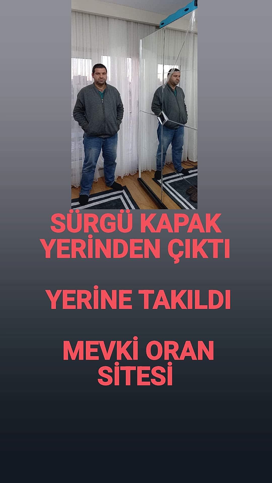 SÜRGÜ KAPAK YERİNE TAKILDI
