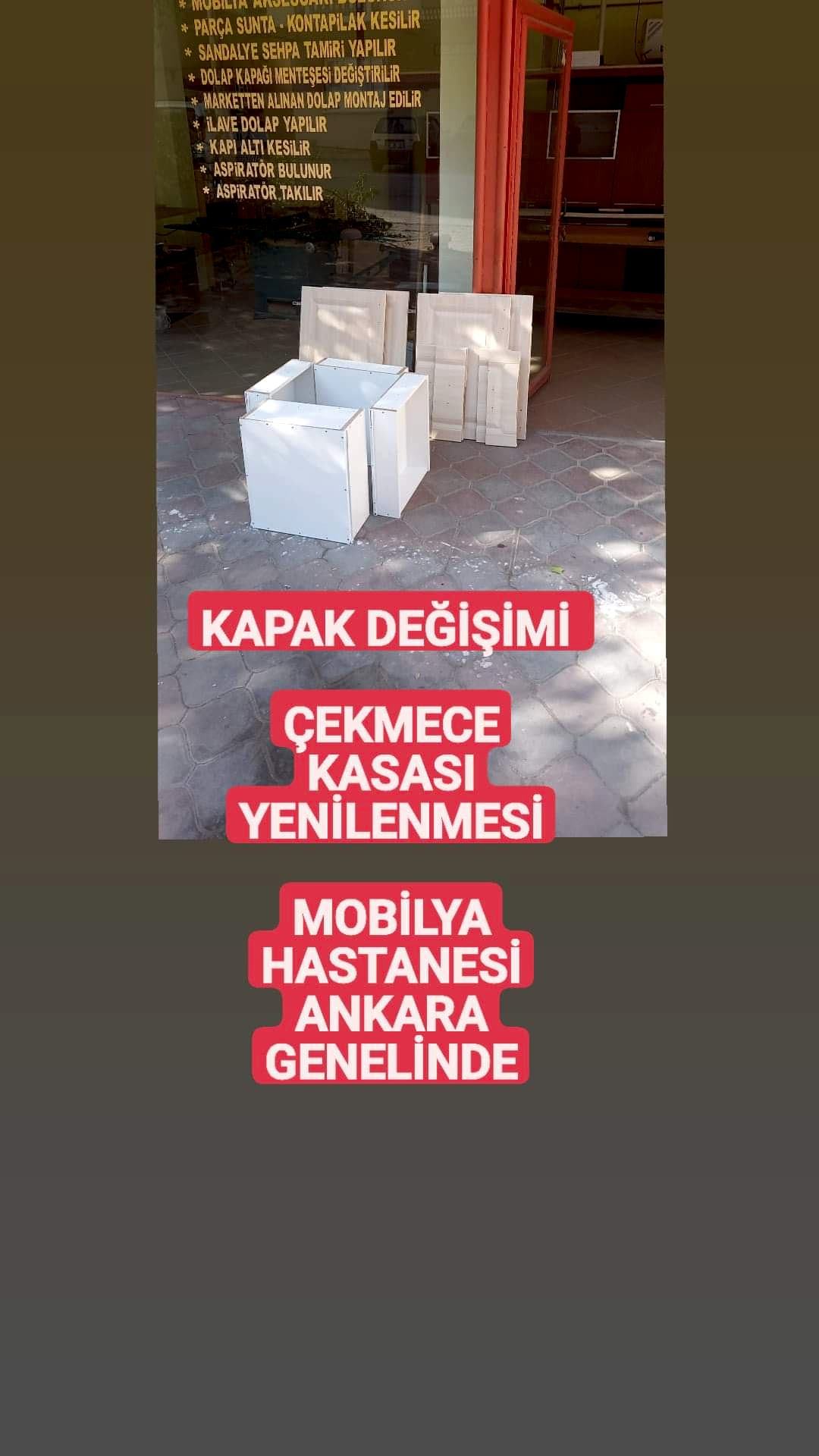 MUTFAK DOLABI KAPAK DEĞİŞİM