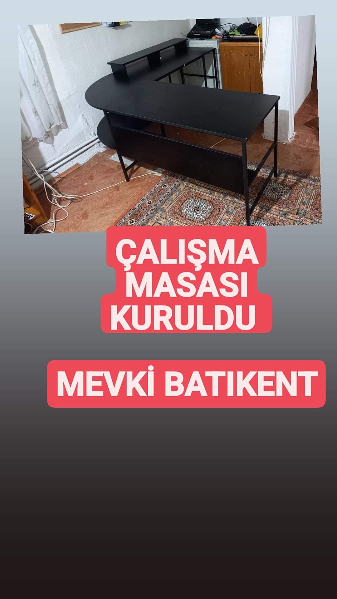 ÇALIŞMA MASASI MONTAJI