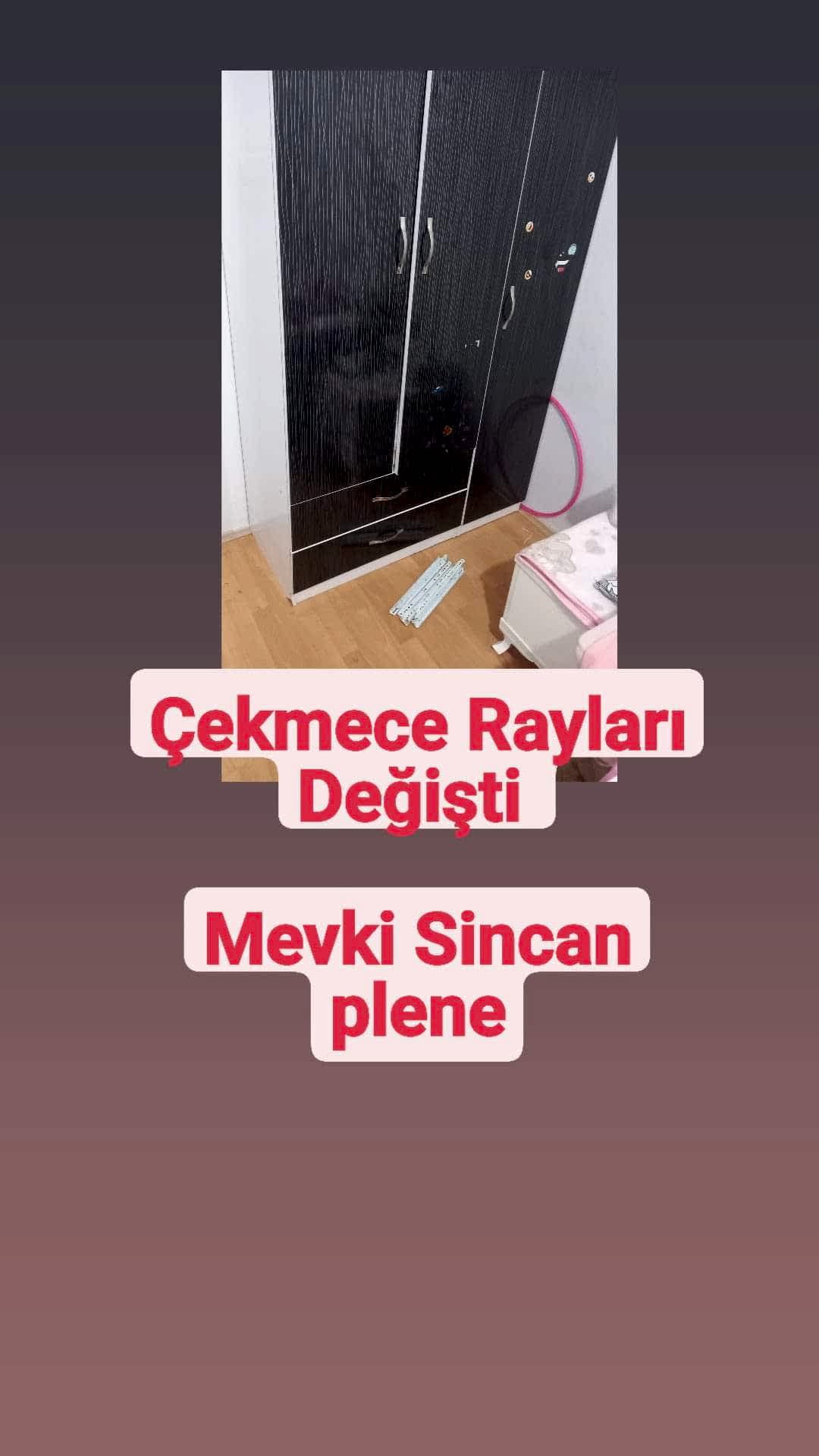 ÇEKMECE RAY DEĞİŞİMİ
